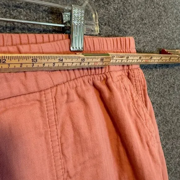 Old Navy Pants Womens XL Pink Salmon Tapered Bohemian Cropped‎ Boho Oversized - Picture 6 of 11